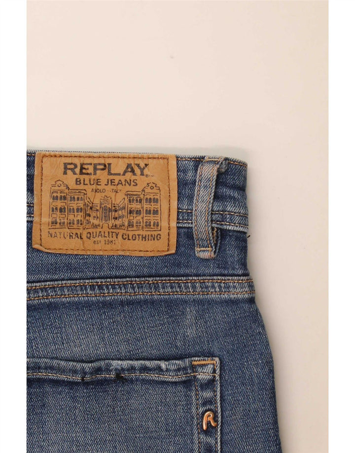 Replay Vaqueros Rectos Rocco para Hombre W36 L30 Azul