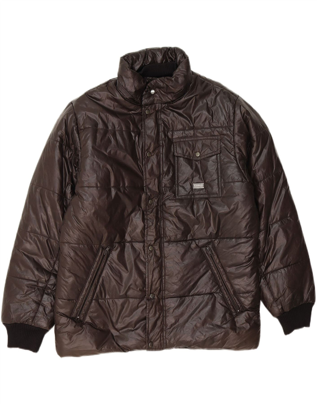 LOTTO Mens Padded Jacket UK 40 Large Brown Vintage Lotto and Second-Hand Lotto from Messina Hembry 
