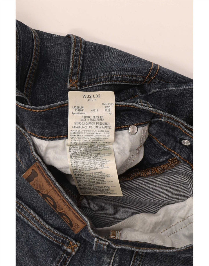 Vaqueros Lee Arvin Slim para Hombre W32 L32 Algodón Azul Marino