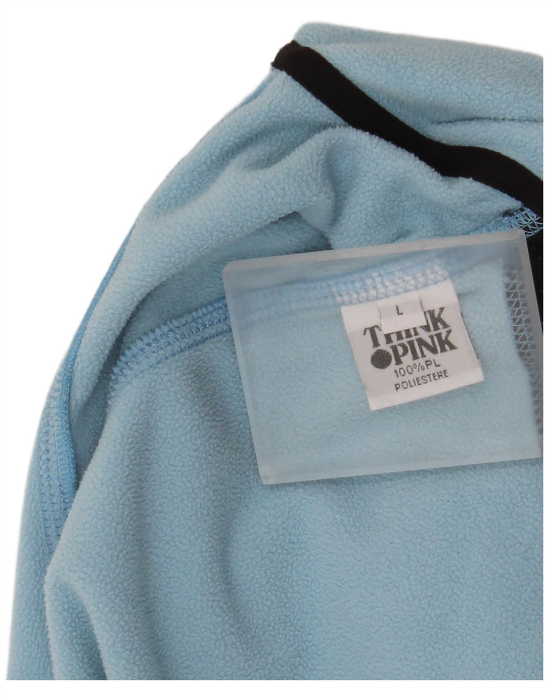 Think Pink Chaqueta bomber con capucha para mujer UK 46 Poliéster azul grande