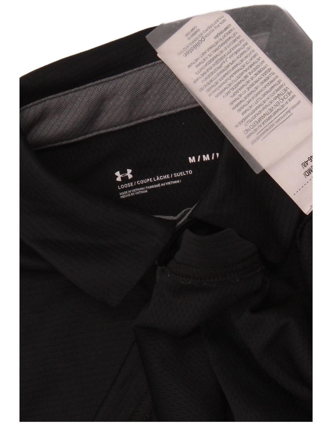 Polo Under Armour Hombre Poliéster Negro Mediano
