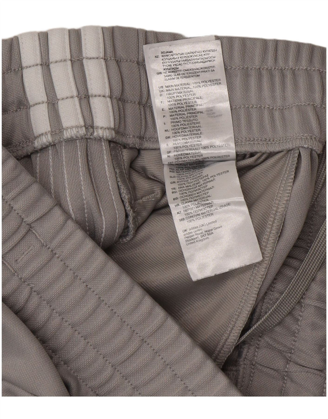 Adidas Pantalones de chándal para mujer UK 8/10 Small Gris Poliéster