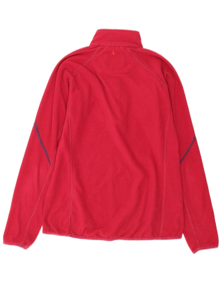 Musto Jersey de forro polar con cuello y cremallera para mujer UK 12 Poliéster rosa medio