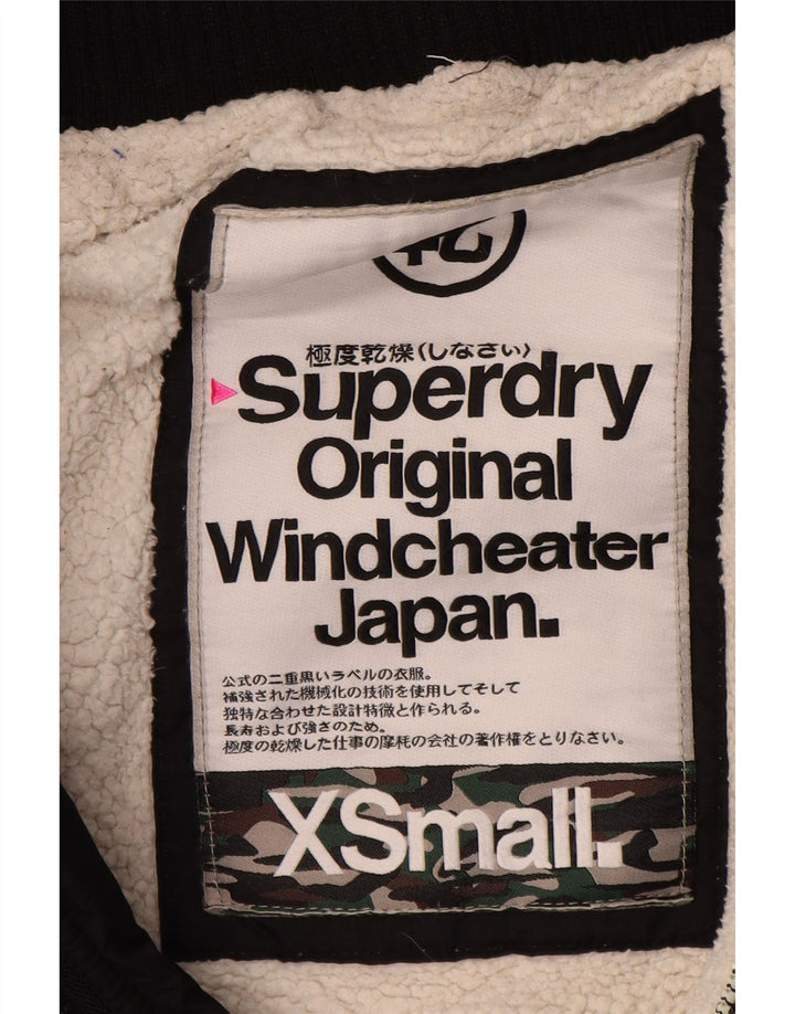 Superdry Chaqueta Cortavientos The Windcheater Graphic para Mujer UK 6 XS Negro