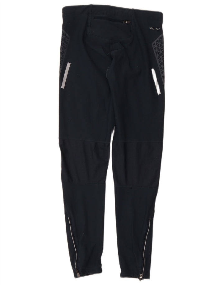 Nike Leggings Dri Fit para mujer UK 12 Mediano Azul marino Geométrico Poliéster