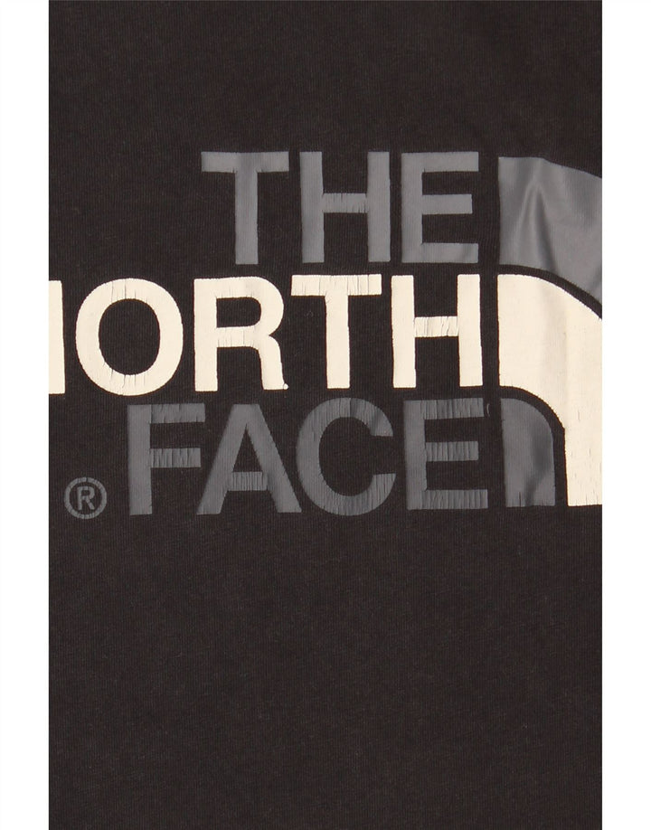 THE NORTH FACE Camiseta gráfica para hombre Top grande de algodón negro