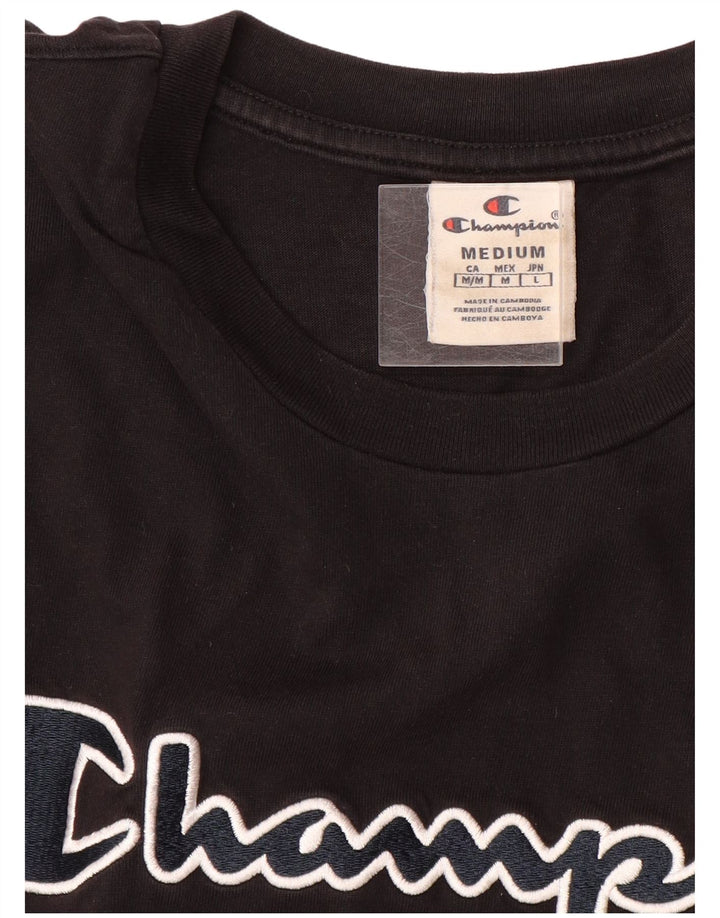 Champion Camiseta Gráfica para Hombre Top Mediano Negro