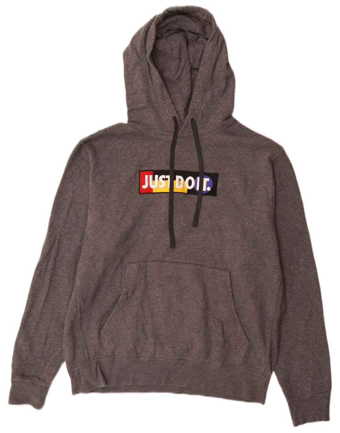 Nike Hombre Sudadera Con Capucha Gráfica Jersey De Algodón Gris Medio