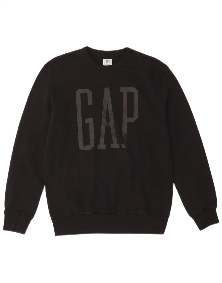 GAP Sudadera Gráfica para Hombre Jersey Pequeño De Algodón Negro