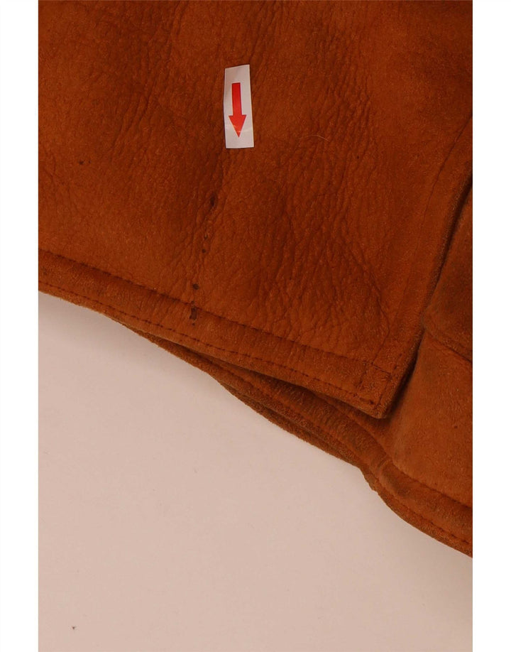 Vintage mujeres oversize shearling abrigo Reino Unido 16 grande beige
