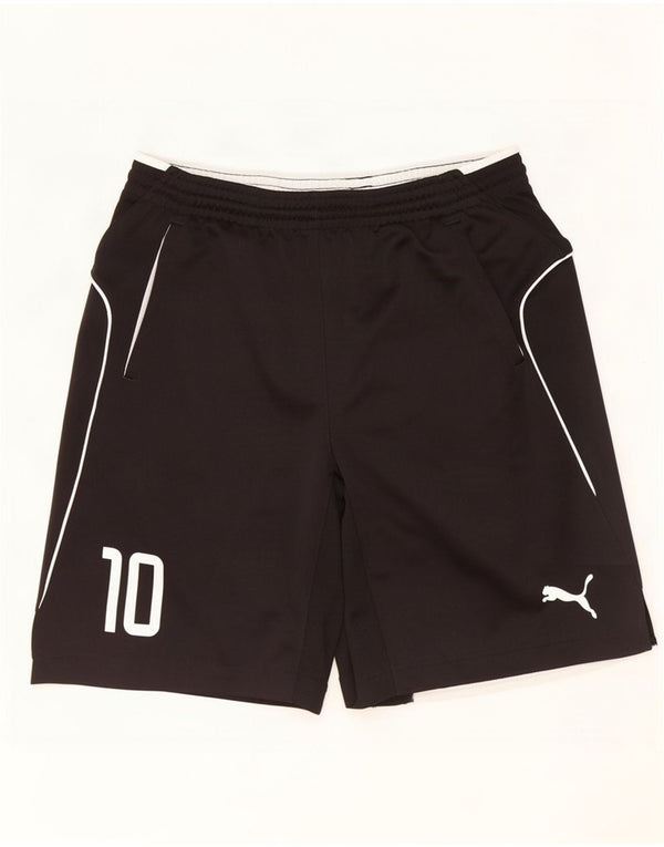 Puma Pantalones cortos deportivos gráficos para hombre Poliéster negro mediano