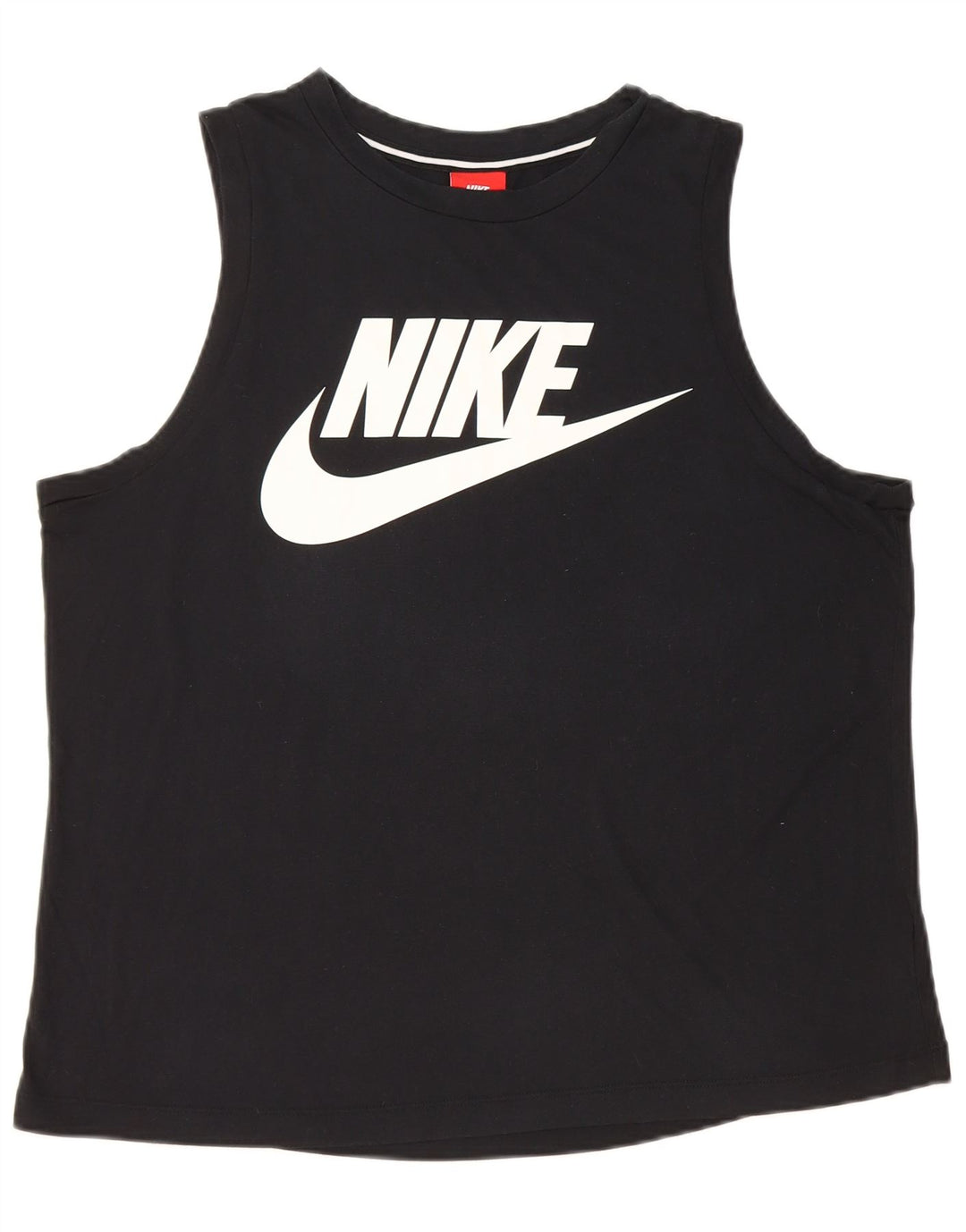 NIKE Camiseta sin mangas gráfica para mujer UK 46 Large Black