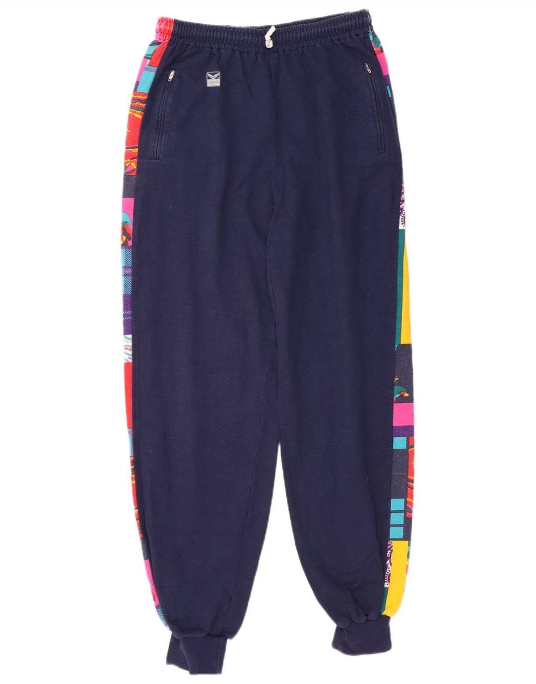 TRIGEMA Chándal completo para mujer UK 40 Mediano Azul marino Patchwork Algodón