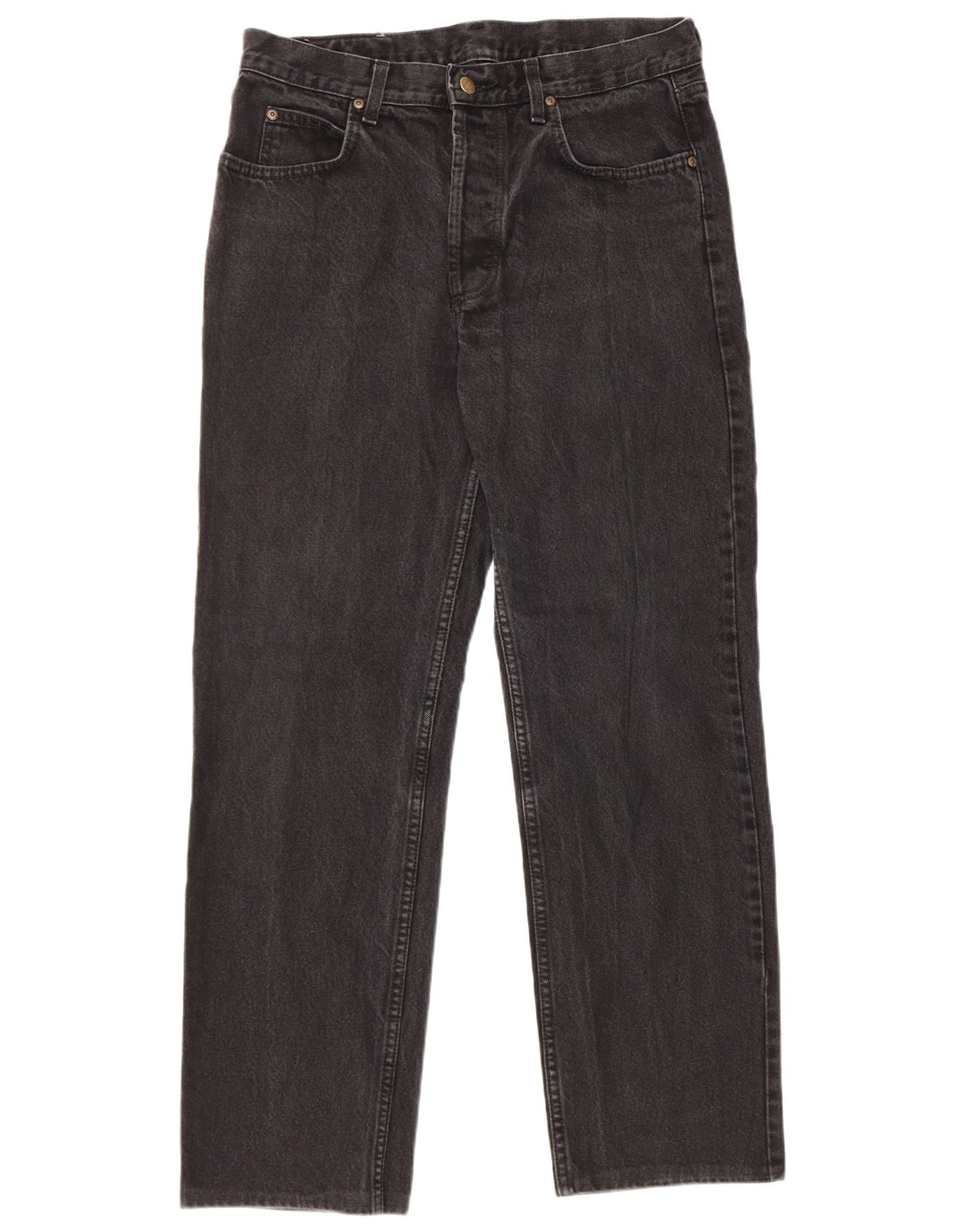 Lee Vaqueros Rectos Chicago para Hombre W34 L29 Algodón Negro