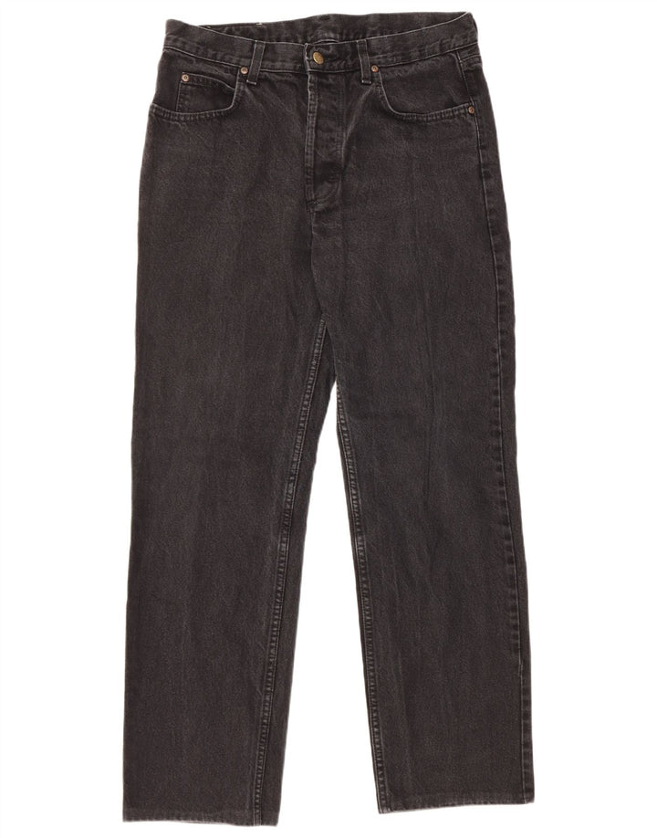 Lee Vaqueros Rectos Chicago para Hombre W34 L29 Algodón Negro