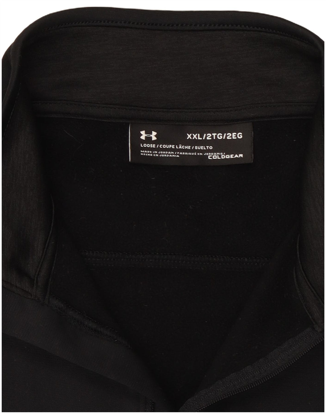 Under Armour Cold Gear - Chándal con cremallera y cuello para hombre, talla 2XL, color negro