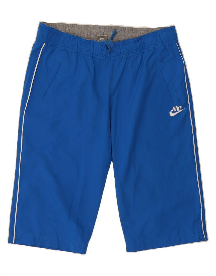 NIKE Boys Bermuda Sport Shorts 12-13 Years Large  Blue Polyester Vintage Nike and Second-Hand Nike from Messina Hembry 