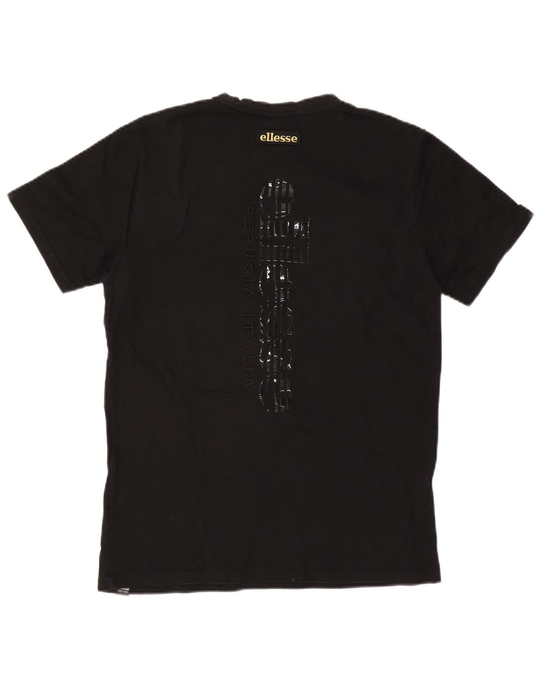 Ellesse Hombre Camiseta Gráfica Top Medium Black Colorblock