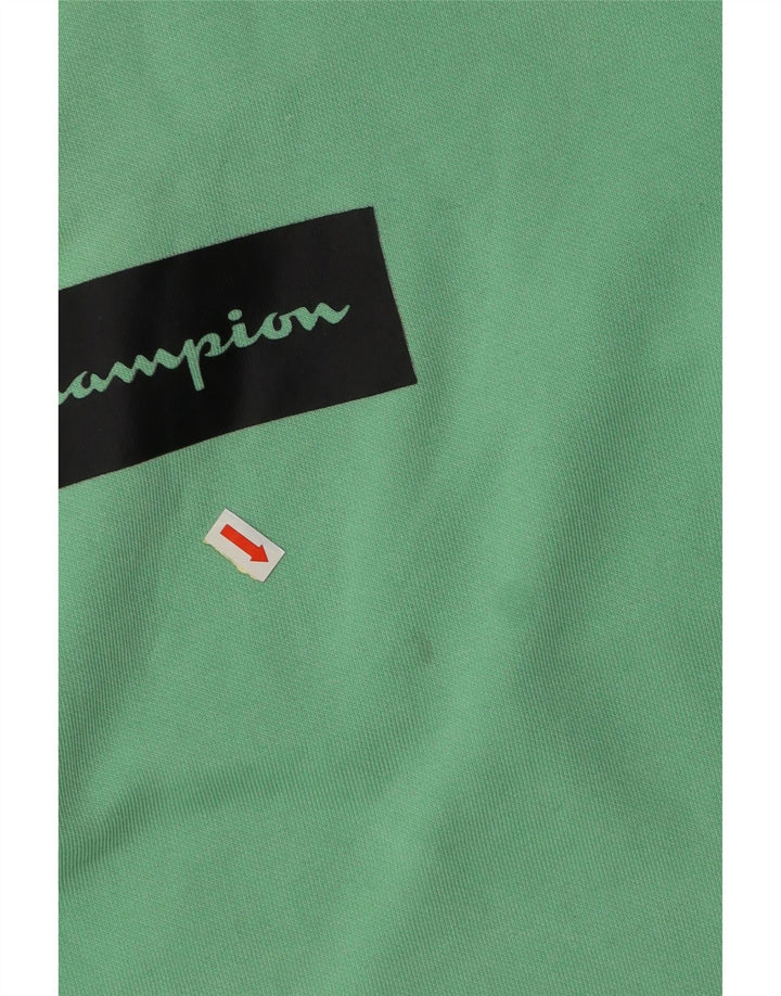 CHAMPION Jersey con capucha gráfico para hombre XL Verde