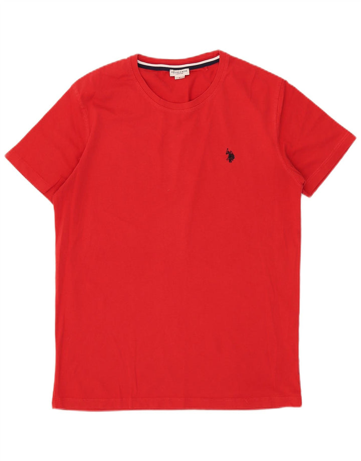 Asociación de Polo de EE. UU. Camiseta para hombre Top grande rojo