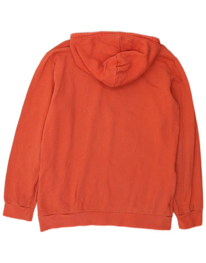 Adidas Hombre Sudadera Con Capucha Gráfica Jersey De Algodón Rojo Medio
