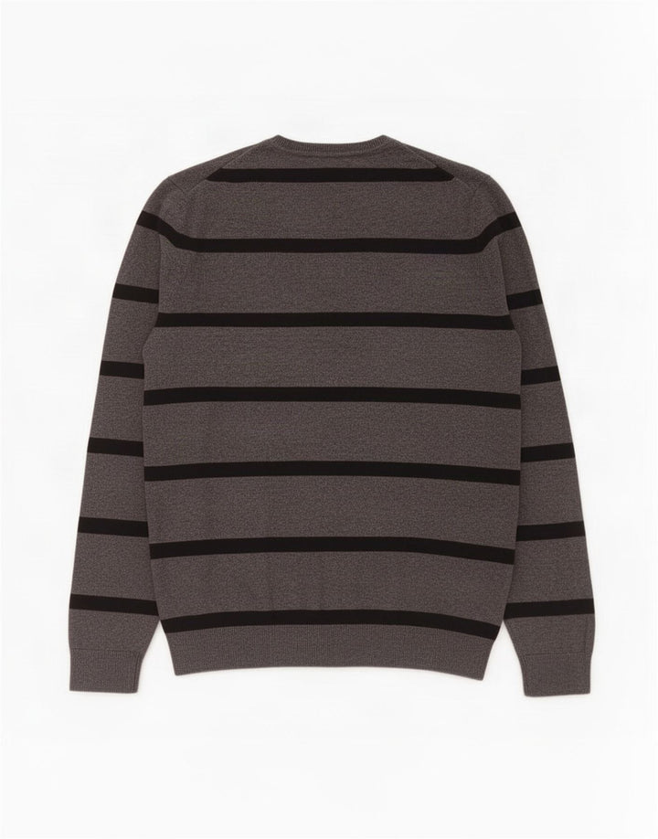Gap Jersey Con Cuello En V De Algodón A Rayas Gris Medio Hombre