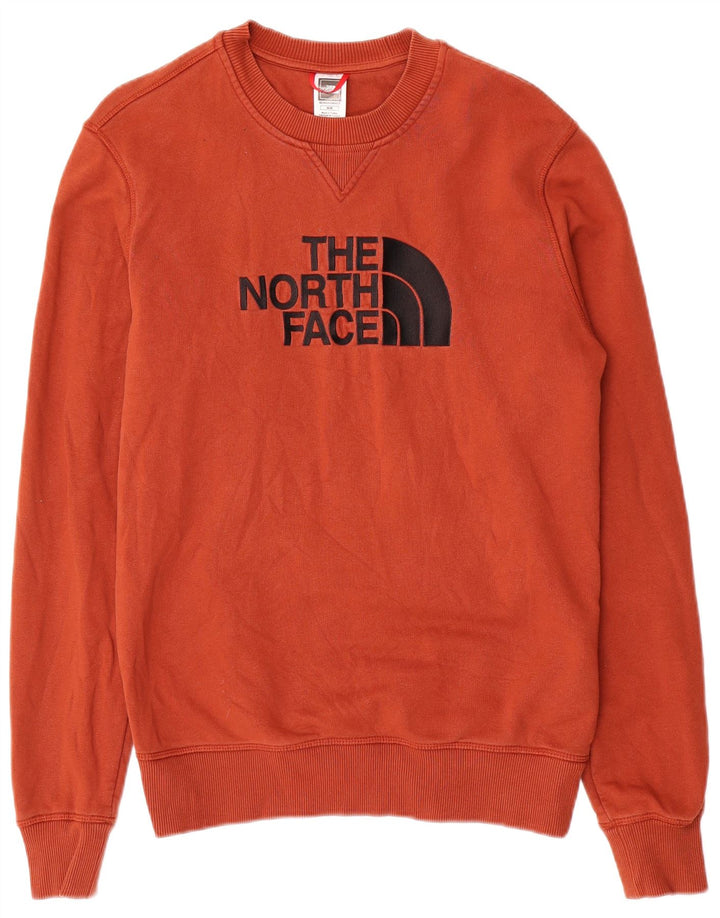 THE NORTH FACE Jersey con capucha gráfico para hombre Naranja mediano