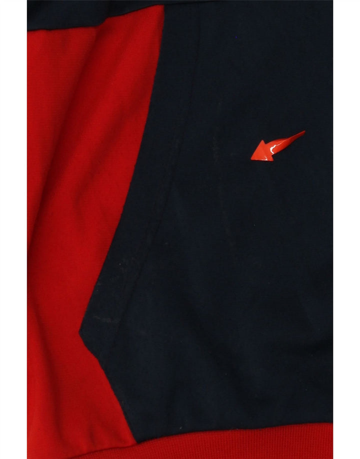 ADIDAS Chaqueta de chándal para hombre UK 38/40 Poliéster color block mediano rojo
