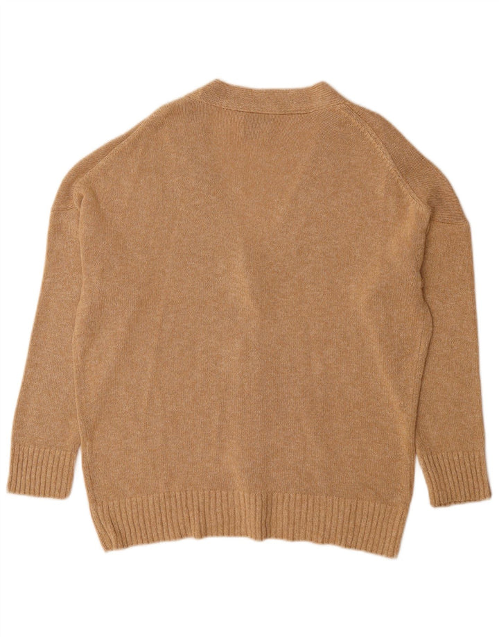 Massimo Dutti Cárdigan Mujer UK 44 Viscosa Beige Medio