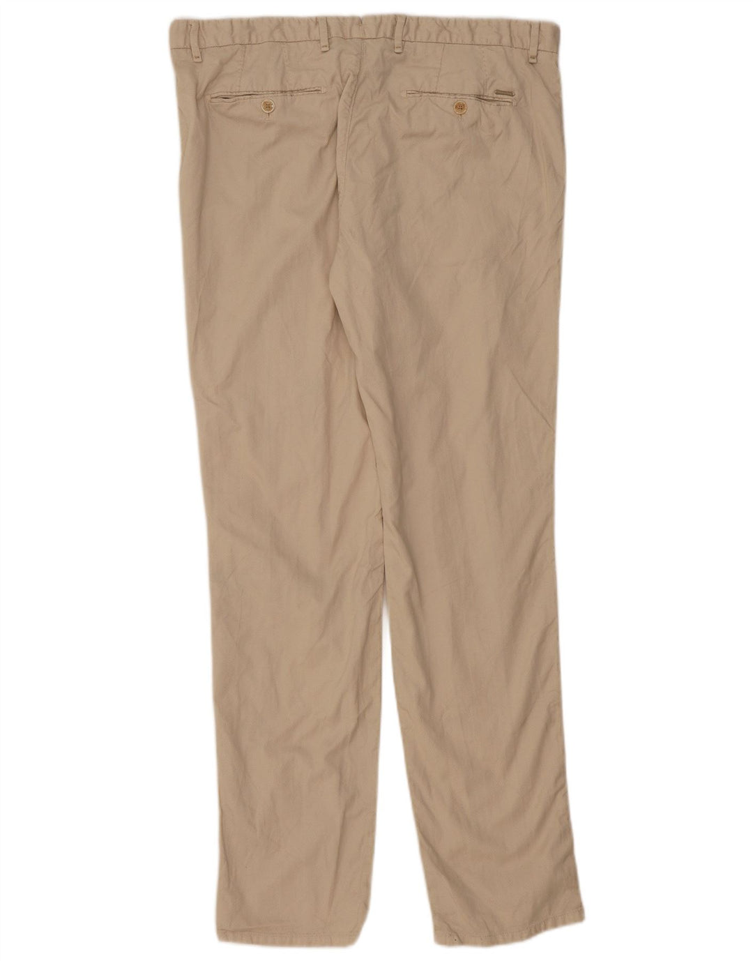 MASSIMO DUTTI Pantalón Chino Slim Fit Hombre EU 46 XL W36 L33 Algodón Beige