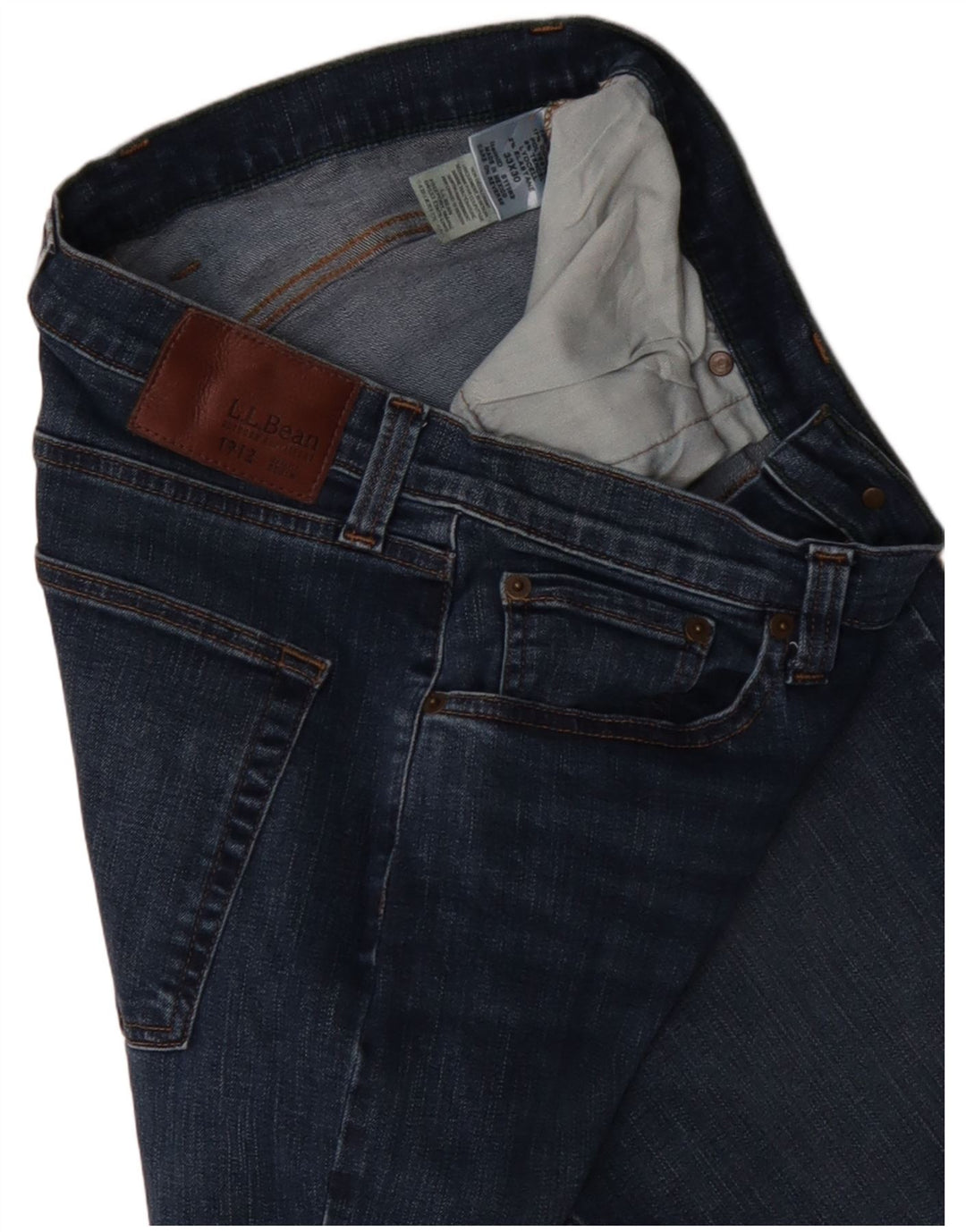 L.L.BEAN Vaqueros rectos para hombre W33 L30 Algodón azul