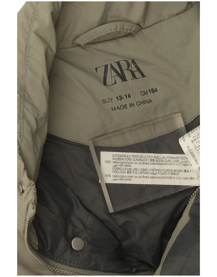 Zara Chaleco Acolchado Niño 13-14 Años Nylon Caqui