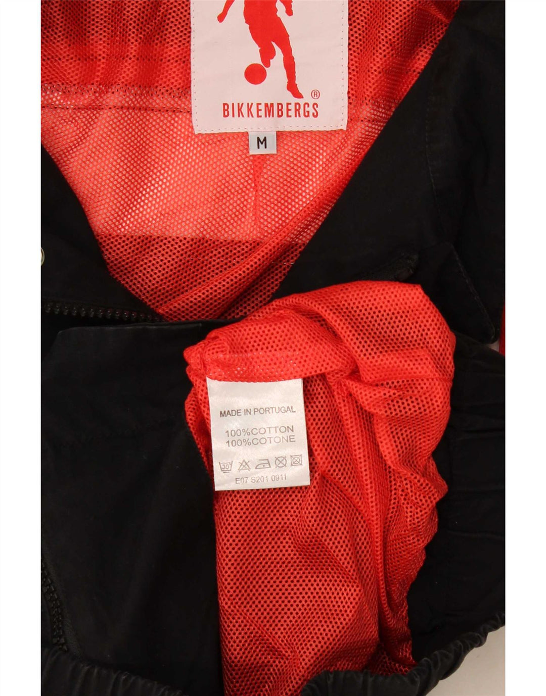 Bikkembergs Chaqueta bomber para mujer UK 44 Mediana Negro Colorblock Algodón