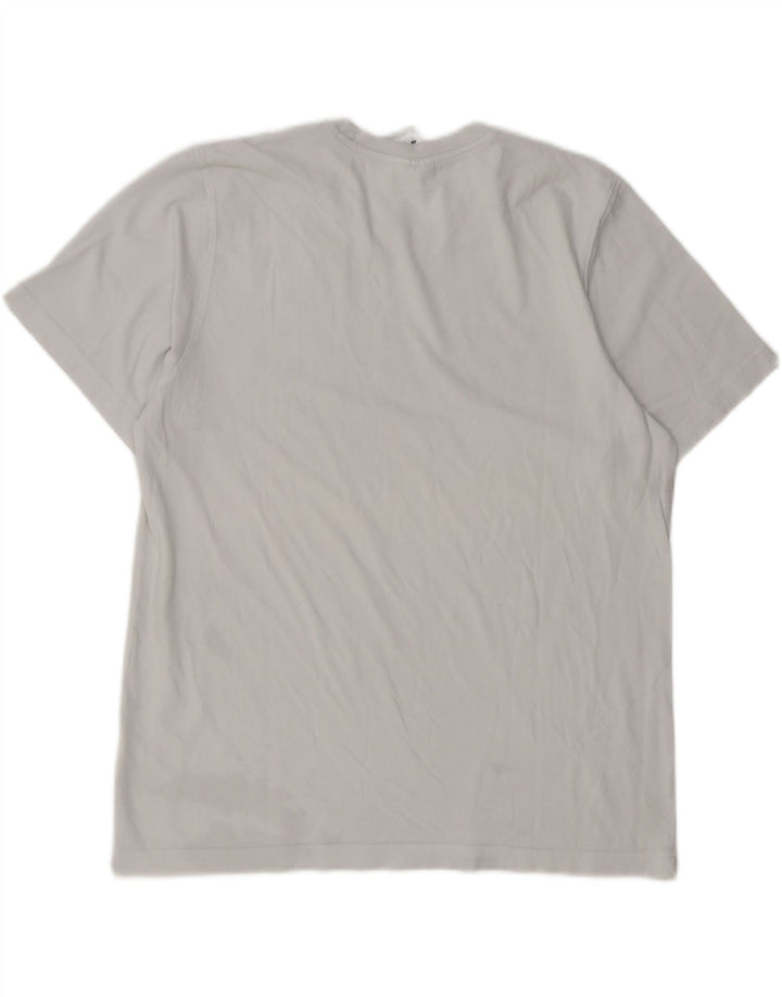 Adidas - Camiseta para hombre, talla grande, algodón azul