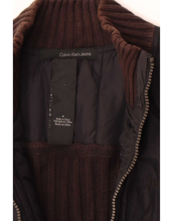 Calvin Klein Jeans - Cárdigan para mujer, talla 40, color marrón medio