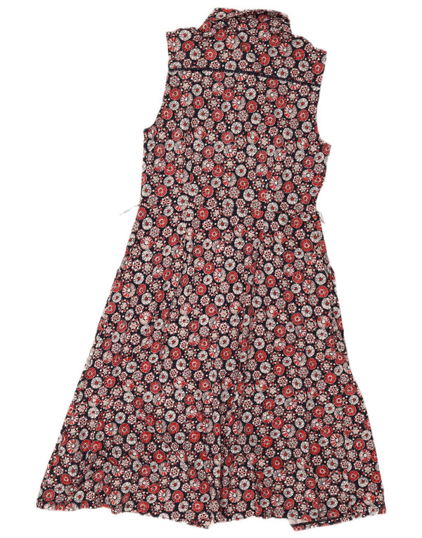 Boden Womens Sleeveless Shirt Dress UK 12 Medium Multicoloured Floral