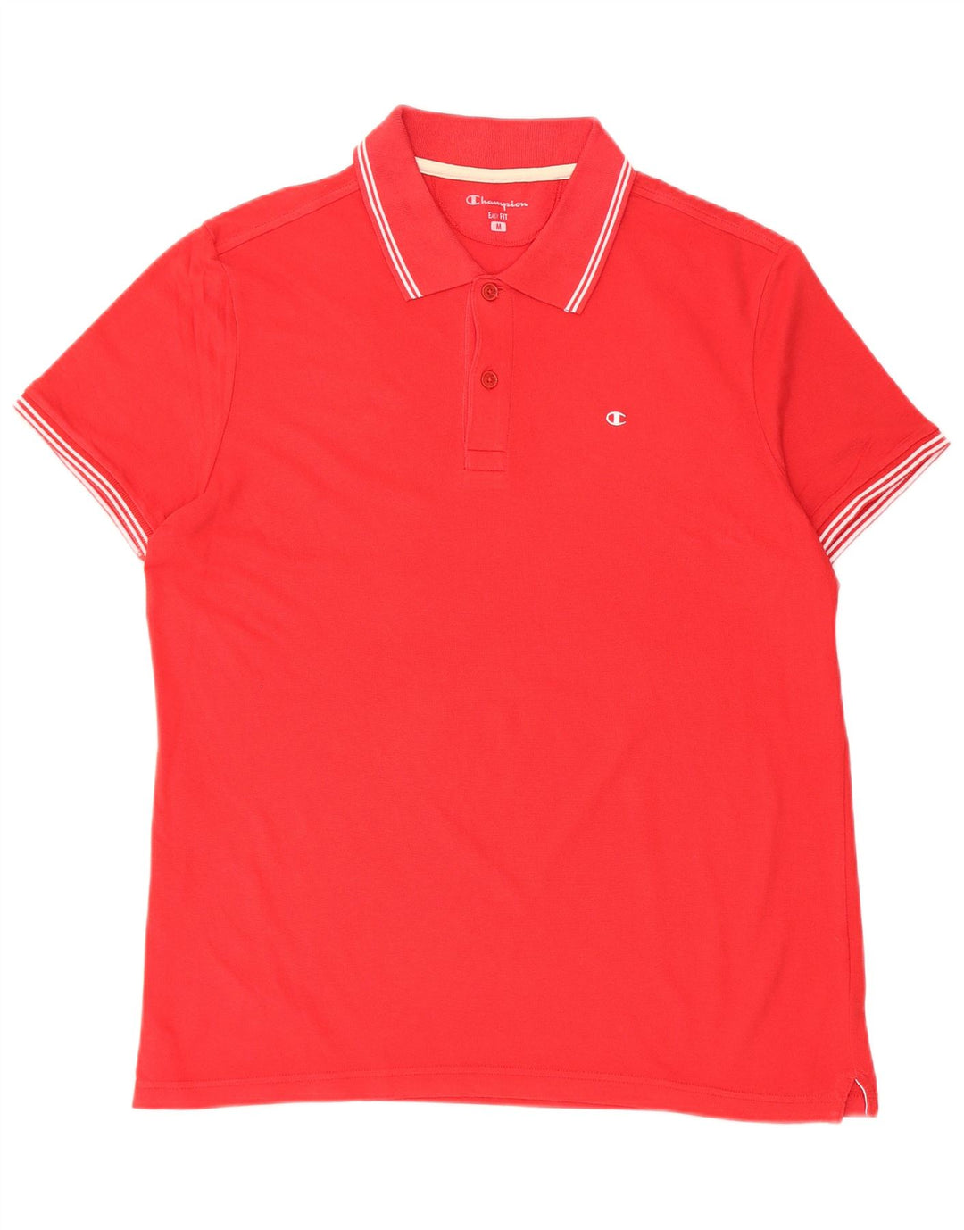 CHAMPION Polo de ajuste fácil para hombre, color rojo medio