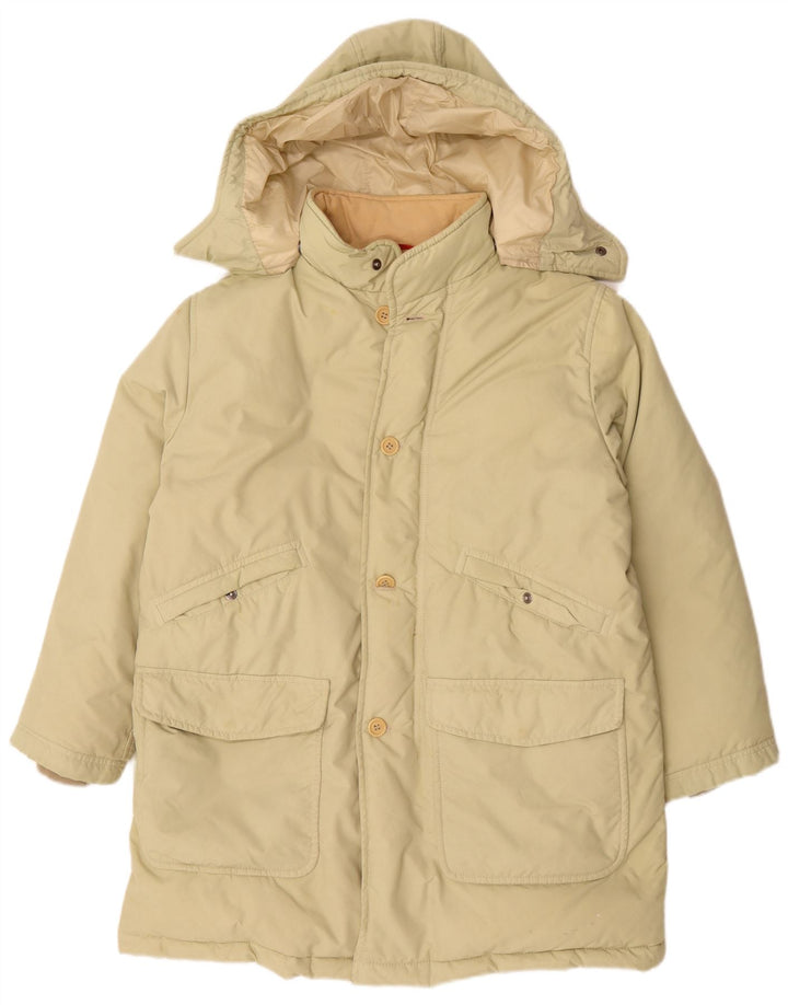 Fay Mens Narvik Abrigo acolchado con capucha UK 44 2XL Beige