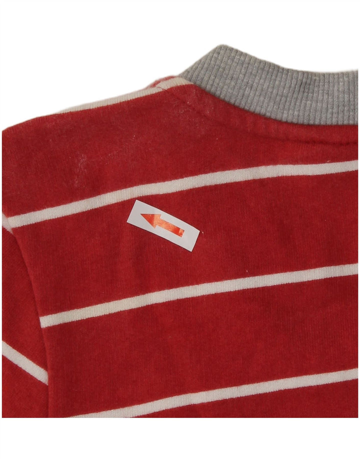 Timberland - Sudadera extragrande para mujer, talla 10, color rojo a rayas