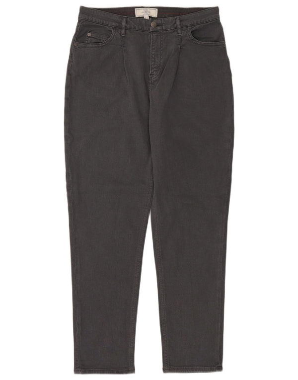 Vaqueros cónicos de cintura alta para mujer de Fat Face UK 10 Small W30 L28 Algodón gris
