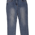 M&Co Vaqueros recortados para mujer UK 12 Medium W30 L25 Algodón azul