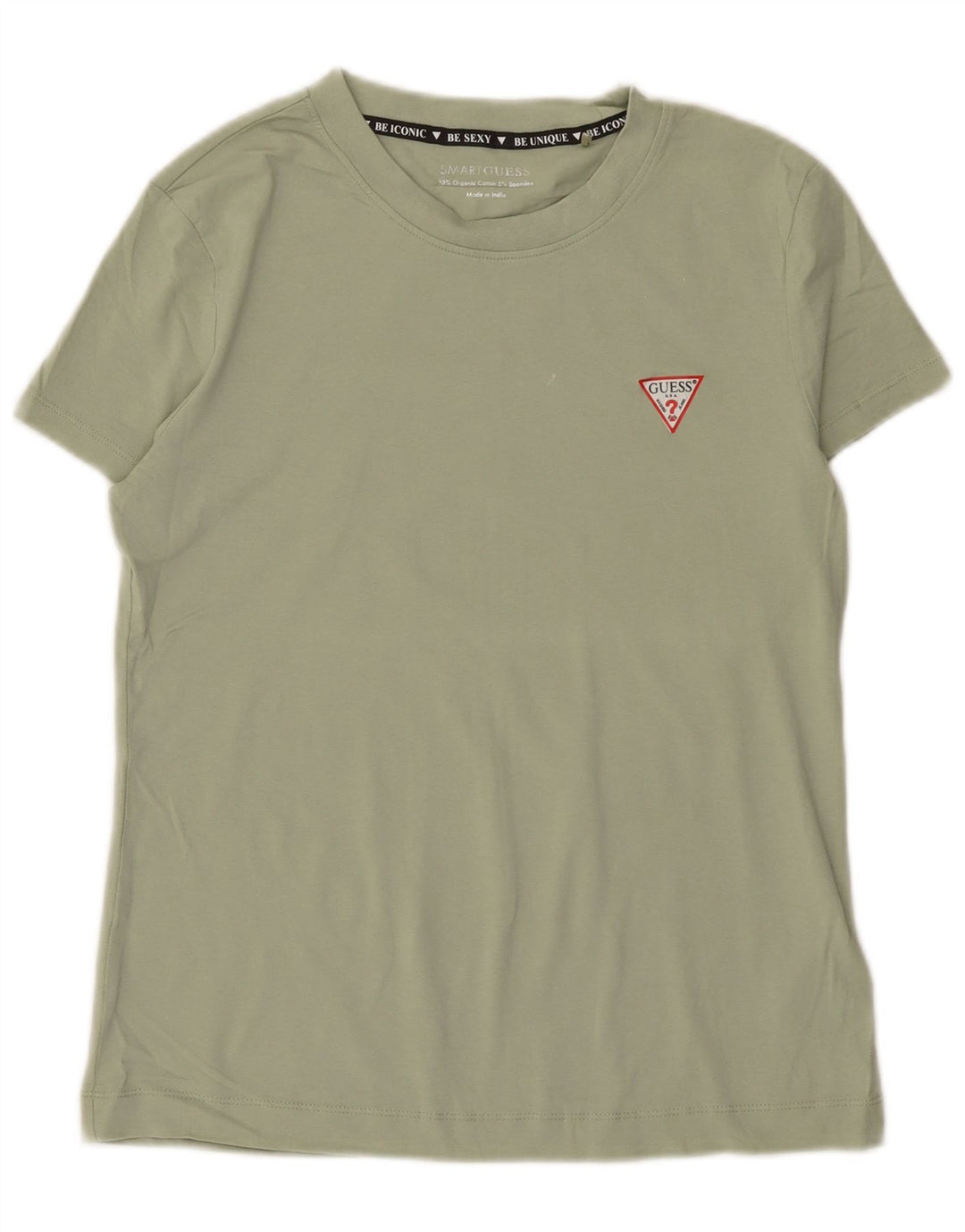 Guess Camiseta para mujer Top UK 12 Algodón verde medio