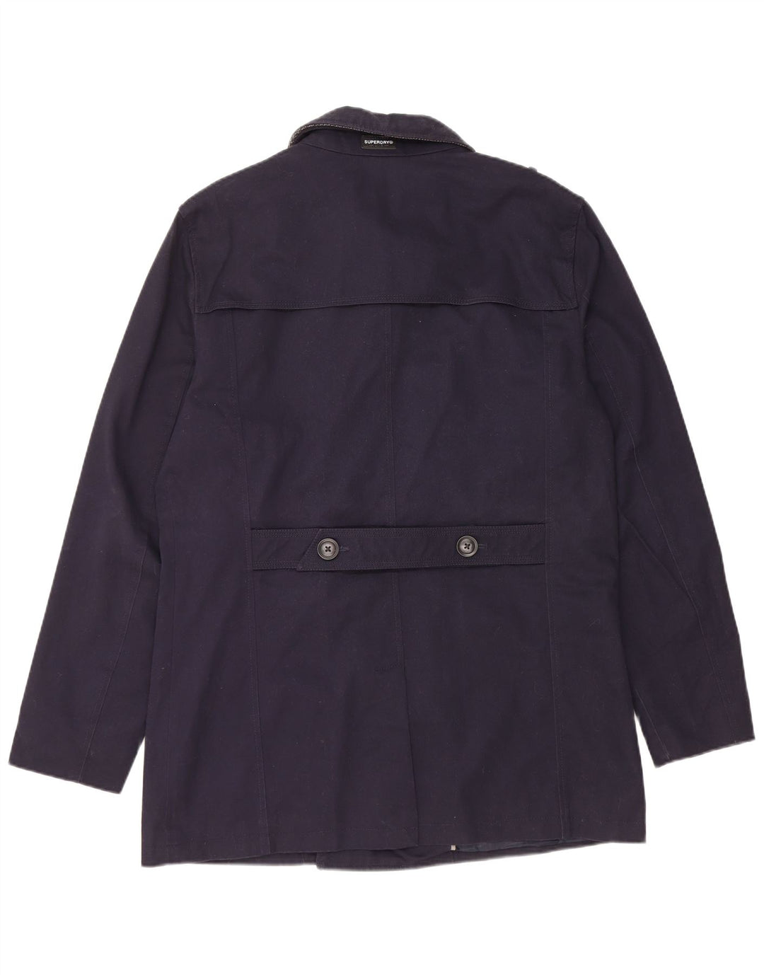 SUPERDRY Chaquetón para hombre ES 42 XL Algodón azul marino