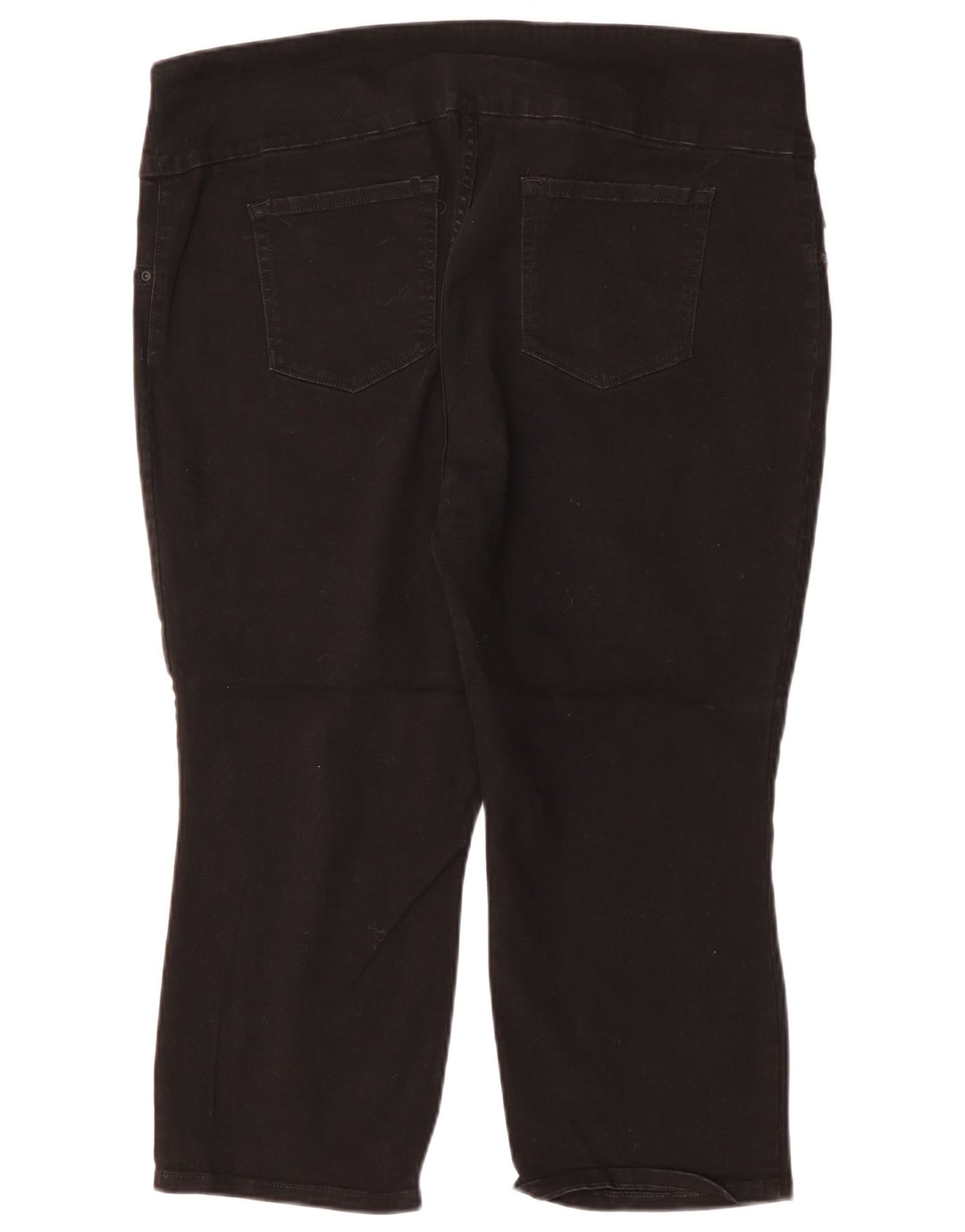 LEE Pantalones capri esculpidos de talle medio para mujer US 20 3XL W40 L22 Negro