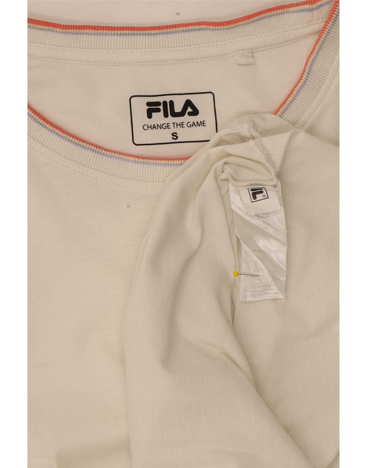 Fila Camiseta Hombre Top Small Blanco Rayas Algodón