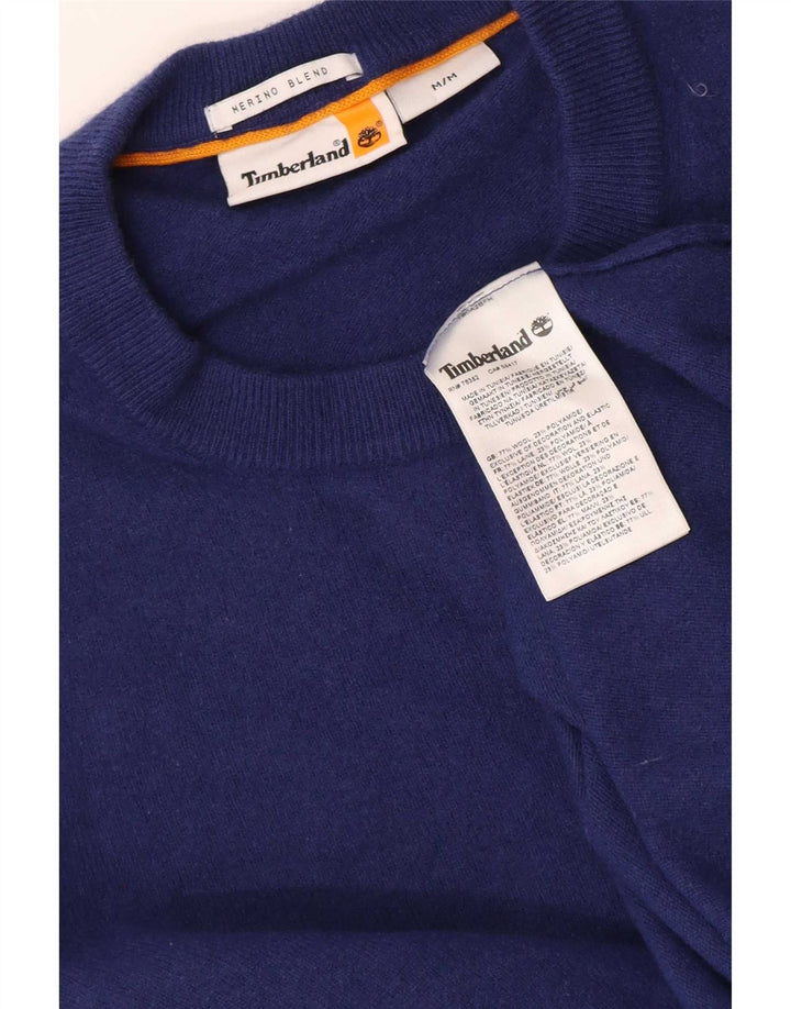 Timberland Jersey De Cuello Redondo Para Hombre De Lana Merino Azul Marino Mediano