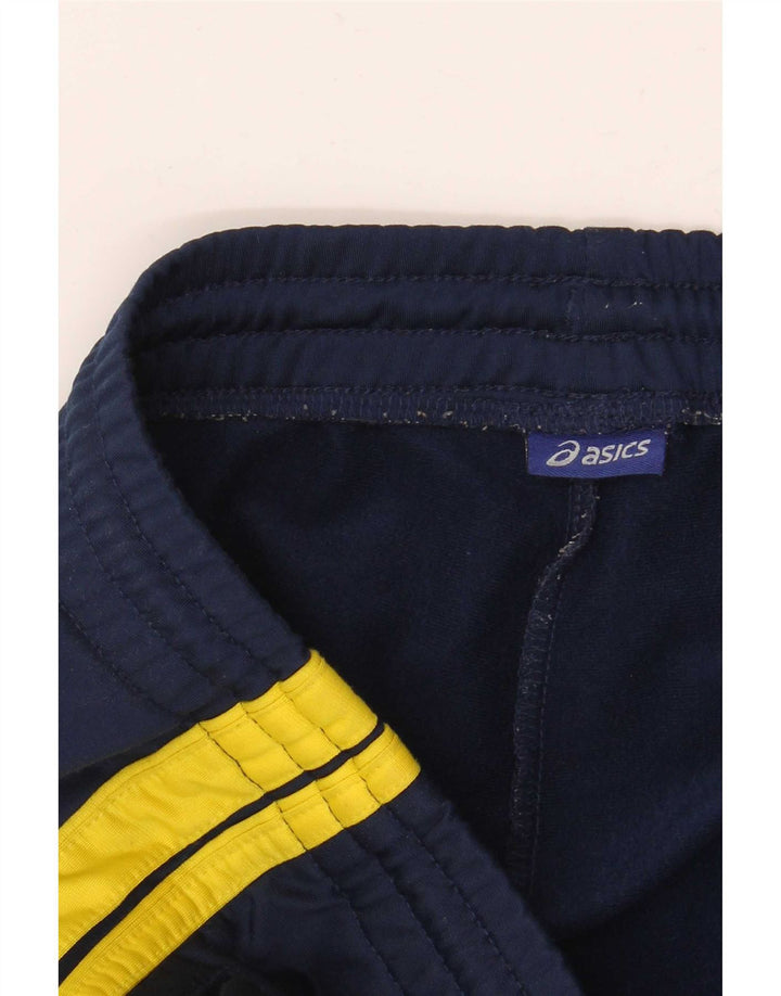 Asics Pantalones De Chándal Para Hombre Small Azul Marino Colorblock Poliéster