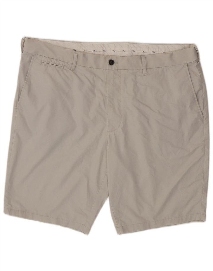Marks & Spencer Pantalones cortos chinos para hombre W42 2XL Algodón beige
