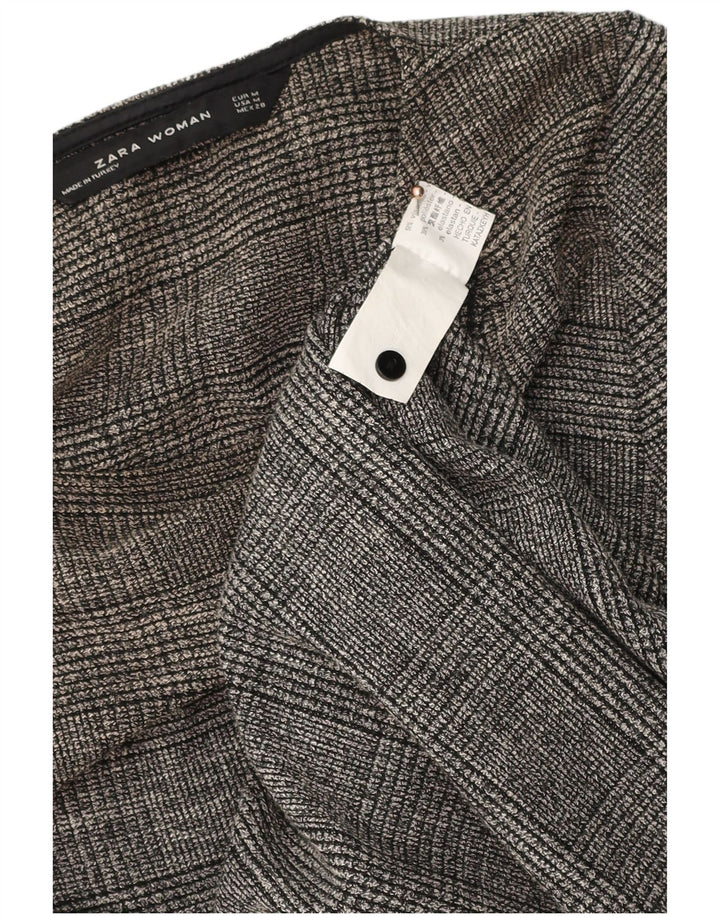 Zara Vestido recto para mujer UK 42 Viscosa gris medio