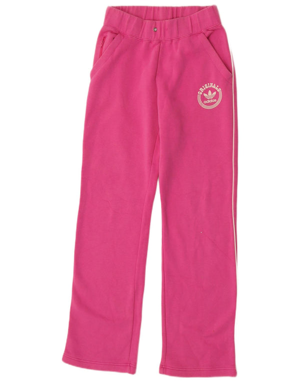 Adidas Pantalones de chándal para mujer EU 34 Small Pink Cotton
